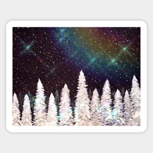 Magic Winter Night Sticker